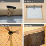 WHITEDUCK Regatta Canvas Bell Tent with Stove Jack