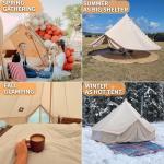 Danchel Outdoor Waterproof Canvas Bell Tent for Glamping