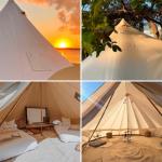 Danchel Outdoor Waterproof Canvas Bell Tent for Glamping