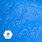 CARTMAN 10x12 Feet Blue Poly Tarp - 5 Mil Thick
