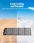 120W Portable Solar Panel for Camping Power
