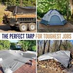 Heavy Duty Waterproof 10x12 Tarp - UV Resistant