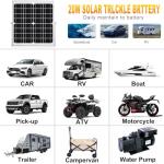 20W Solar Panel Kit with Adjustable Mount Bracket