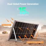 HQST 200W Bifacial Solar Panel for Off-Grid Use