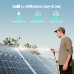 HQST 200W Bifacial Solar Panel for Off-Grid Use