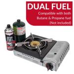 Dual Fuel Portable Camp Stove - 12K BTU
