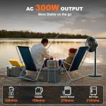 MARBERO 296Wh Solar Generator with Foldable Panel