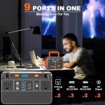 MARBERO 296Wh Solar Generator with Foldable Panel