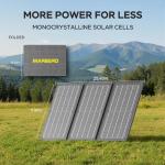 Marbero 155Wh Portable Solar Generator with Panels