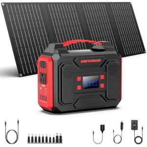 Portable 300W Solar Generator with 40W Panel
