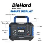 DieHard Portable Power Station - 300W Solar Generator