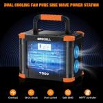 Grecell 330W Portable Power Station with Solar Panel