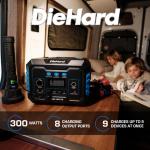 DieHard Portable Power Station - 300W Solar Generator