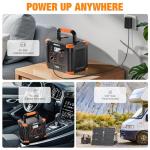 Grecell 330W Portable Power Station with Solar Panel