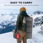 Portable Solar Generator with 40W Solar Panel