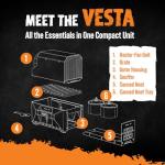 VESTA Self-Powered Compact Heater & Stove