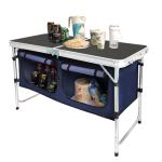 CampLand Lightweight Folding Camping Table with Organizer