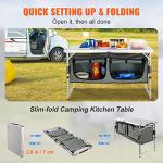 VEVOR Adjustable Folding Camping Kitchen Station