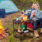 Lightweight Folding Camping Table with Cup Holders