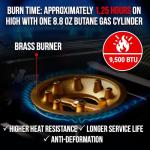 Portable Butane Camping Stove - 9,500 BTU