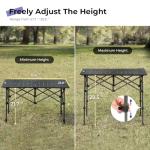 Folding Portable Aluminum Camping Table with Carry Bag