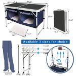 HYMnature Lightweight Folding Camping Table with Storage