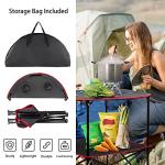 Lightweight Folding Camping Table with Cup Holders