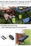 CAMPINGMOON Portable Folding Aluminum Picnic Table