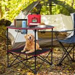 Lightweight Folding Camping Table with Cup Holders