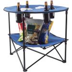 Wakeman Round Folding Camp Table with Cupholders