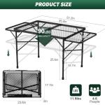 WildFinder Portable Folding Table with Mesh Top