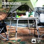 Portable Folding Camping Table with Adjustable Height