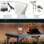 Lightweight 2FT Aluminum Folding Camping Table