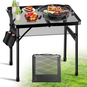 Portable Folding Grill Table for Camping BBQ
