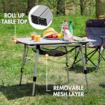 Portable Folding Camping Table with Adjustable Height