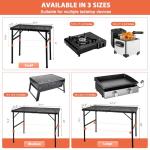 Lightweight Folding Camping Table with Mesh Top