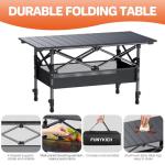 Portable Folding Camping Table with Adjustable Height