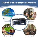 Folding Aluminum Camping Table with Adjustable Legs