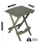Adams Quik-Fold Side Table - Gray