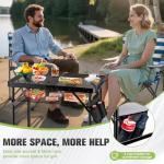 Portable Folding Grill Table for Camping BBQ