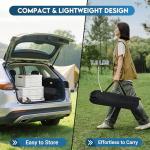 LOFTEY Adjustable Folding Camp Table - Lightweight & Portable