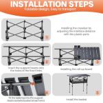Portable Folding Camping Table with Adjustable Height