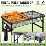 Portable Folding Grill Table for Camping BBQ