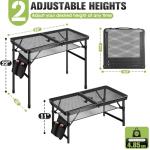 Portable Folding Grill Table for Camping BBQ