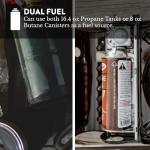 Gas One Dual Fuel Portable Camping Stove 15,000 BTU