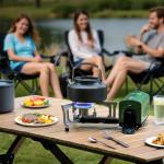 Portable Butane Camping Stove with Carry Bag