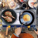 Portable Double Burner Propane Gas Stove for Camping