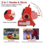 2-in-1 Portable Propane Heater and Stove