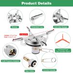 Compact Camping Stove with Propane Adapter