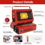 2-in-1 Portable Propane Heater and Stove